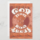 God zegene u met het Inspirerend tekstontwerp. Briefpapier (Voorkant / Achterkant)