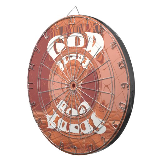 God zegene u met het Inspirerend tekstontwerp. Dartbord (Voorkant Rechts)