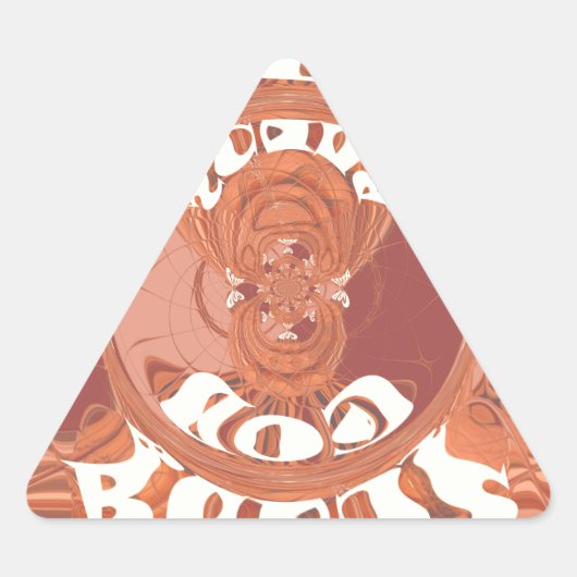 God zegene u met het Inspirerend tekstontwerp. Driehoek Sticker (Voorkant)