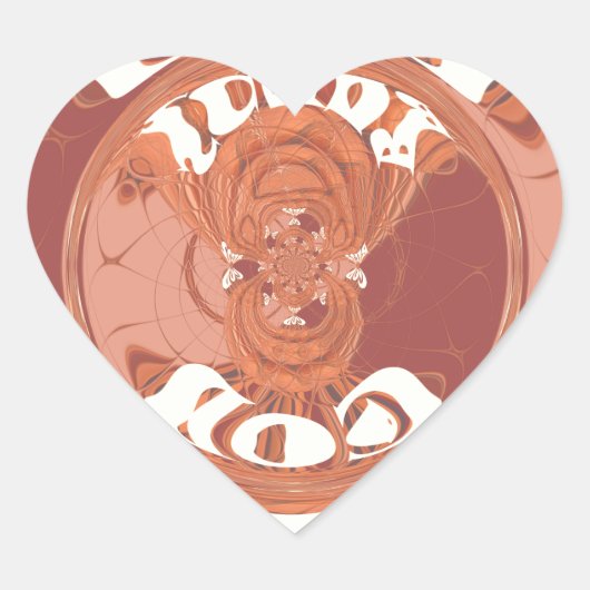 God zegene u met het Inspirerend tekstontwerp. Hart Sticker (Voorkant)