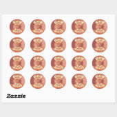 God zegene u met het Inspirerend tekstontwerp. Ronde Sticker (Vel)