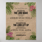 God zegene u (Numeri 6:24-26) Poster (Voorkant)