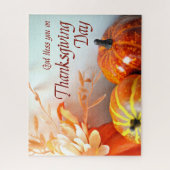 God zegene u op de Dag van de Thanksgiving Legpuzzel (Verticaal)