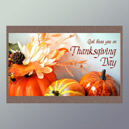 God zegene u op de Dag van de Thanksgiving Poster