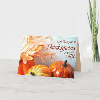 God zegene u Thanksgiving Wenskaart Kaart
