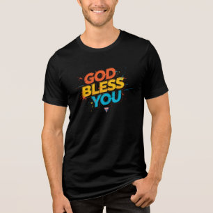 God zegene u Tri-Blend shirt