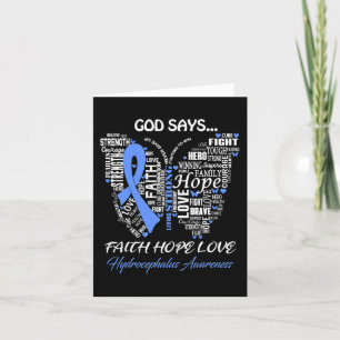 God zeggen geloof hoop liefde hydrocefalus bewustz kaart