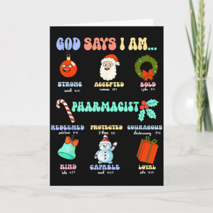 God zegt dat ik apotheker ben Kerstmis Apotheek Te Kaart