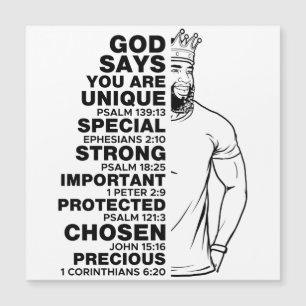 God zegt dat ik ben Black King Melanin Man Bruh Br