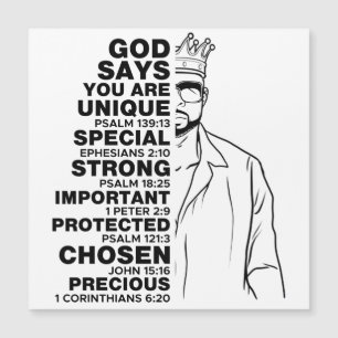 God zegt dat ik ben Black King Melanin Man Bruh Br