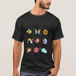 God Zegt Dat Ik Bij Een Lente Christelijke Grappig T-shirt