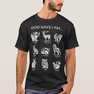 God Zegt Dat Ik Bosdieren Ben Bijbelvers T-shirt