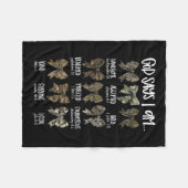 God zegt dat ik Christelijk ben Jesus Camo Coquett Fleece Deken (Voorkant (Horizontaal))