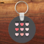 God Zegt Dat Ik Christelijk Geloof Hart Valentijn  Sleutelhanger (Voorkant)