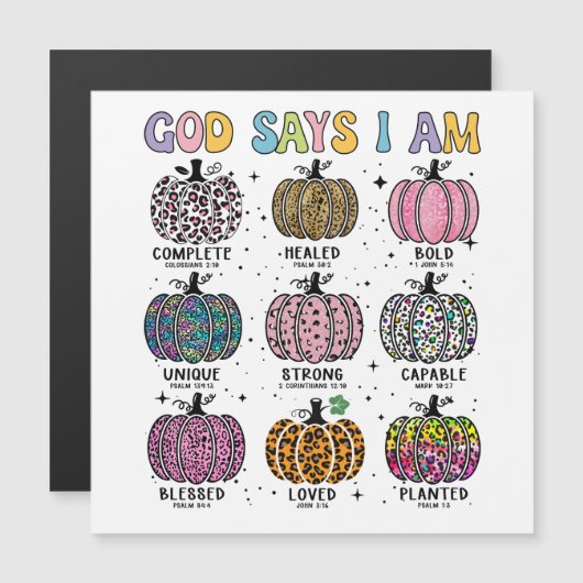 God zegt dat ik de herfstoogst van de herfst ben, (Voorkant / Achterkant)