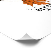 God zegt dat ik de herfstoogst van de herfst ben,  perfect poster (Hoek)