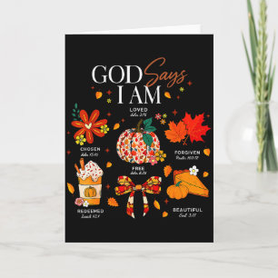 God Zegt Dat Ik Herfststemming Herfst Christelijke Kaart