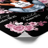 God zegt dat ik Melanine Black History Maand Afrik Poster (Hoek)