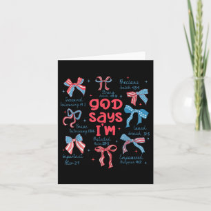 God zegt dat ik op 4 juli Christelijk ben Kaart