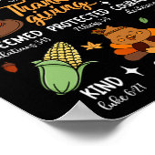 God zegt dat ik Thanksgiving gezegend ben met de z Poster (Hoek)