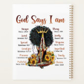 God zegt dat ik zwarte Christelijke vrouwen ben Me Planner (Achterkant)