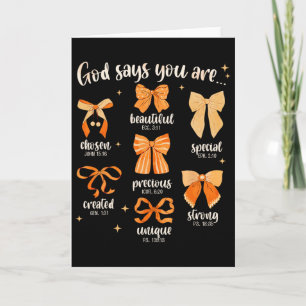 God Zegt Dat Je Christelijke Bijbel Coquette Strik Kaart
