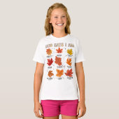 God zegt: Ik ben herfst, oogst Thanksgiving dankba T-shirt (Voorkant volledig)