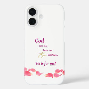God ziet-hoort-kent-mij iPhone-hoesje iPhone 16 Hoesje