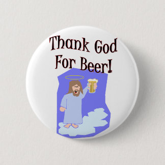 God zij dank voor Beer!! Knoop Ronde Button 5,7 Cm