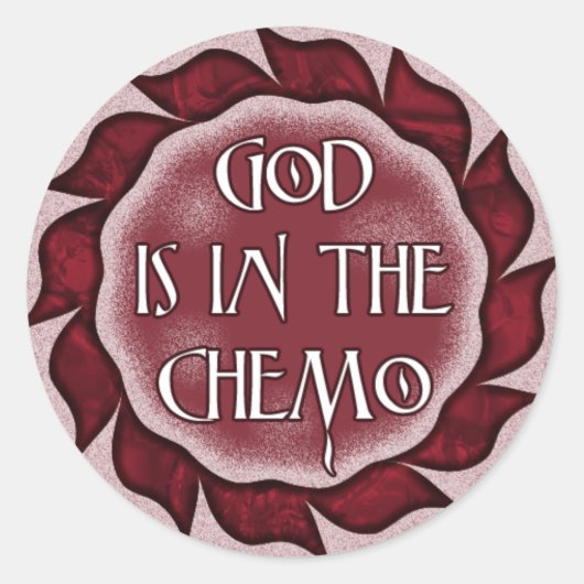 God zit in de chemo Stickers (Voorkant)