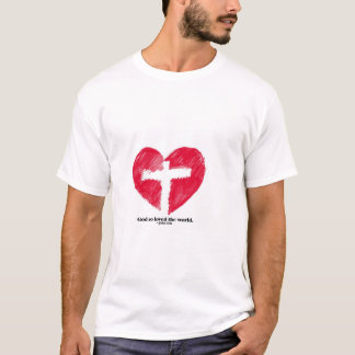 God zo geliefd bij de wereld t-shirt