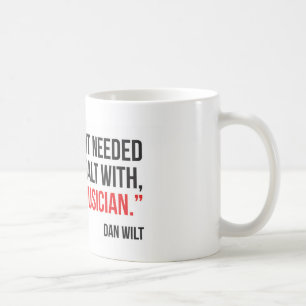 God zond een Mok van een muzikant koffie