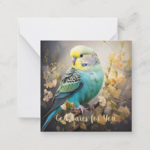 God zorgt voor u, met Parakeet Note Kaart