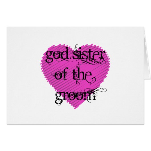 God zuster van de Groom (Voorkant Horizontaal)