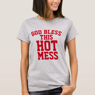 GOD ZWART DIT HOT MESS T-Shirts