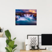 Godafoss, IJslandse waterval Poster (Thuiskantoor)
