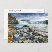Godafoss Waterfall, IJsland Briefkaart (Voorkant / Achterkant)