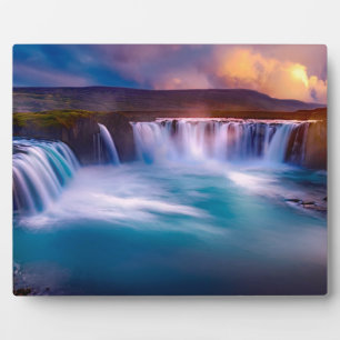 Goðafoss Waterfall IJsland Fotoplaat