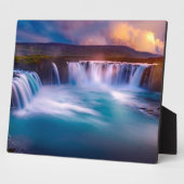 Goðafoss Waterfall IJsland Fotoplaat (Zijkant)