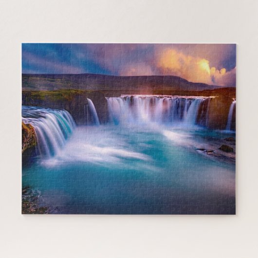 Godafoss Waterfall IJsland Jigzaag Puzzle Legpuzzel (Horizontaal)