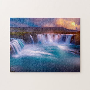 Goðafoss Waterfall IJsland Legpuzzel