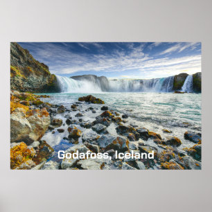 Godafoss Waterfall, IJsland Poster