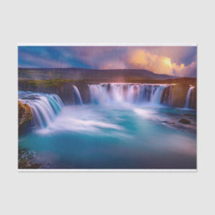 Goðafoss Waterfall IJslands Tissue Paper Tissuepapier