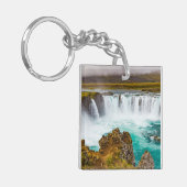 Godafoss waterval, IJsland Sleutelhanger (Voorkant Links)