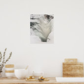 Godafoss waterval, winter, IJsland Poster (Keuken)