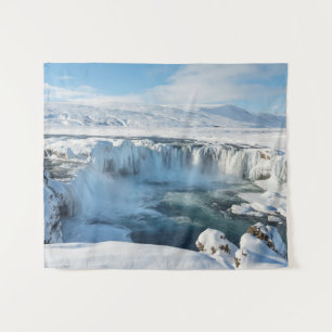 Godafoss Watervallandschap Wandkleed