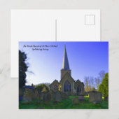 Godalming Church of England, Midday Briefkaart (Voorkant / Achterkant)