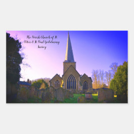 Godalming Church of England, Midday Rechthoekige Sticker