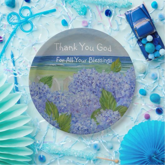 Goddank Seashore Papieren Bordje (Feest)