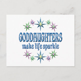 Goddaughters Sparkle Briefkaart